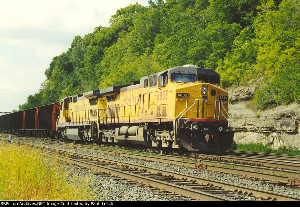 Empty coal train rolls east